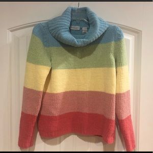 Cowl neck Chenille Sweater Size M